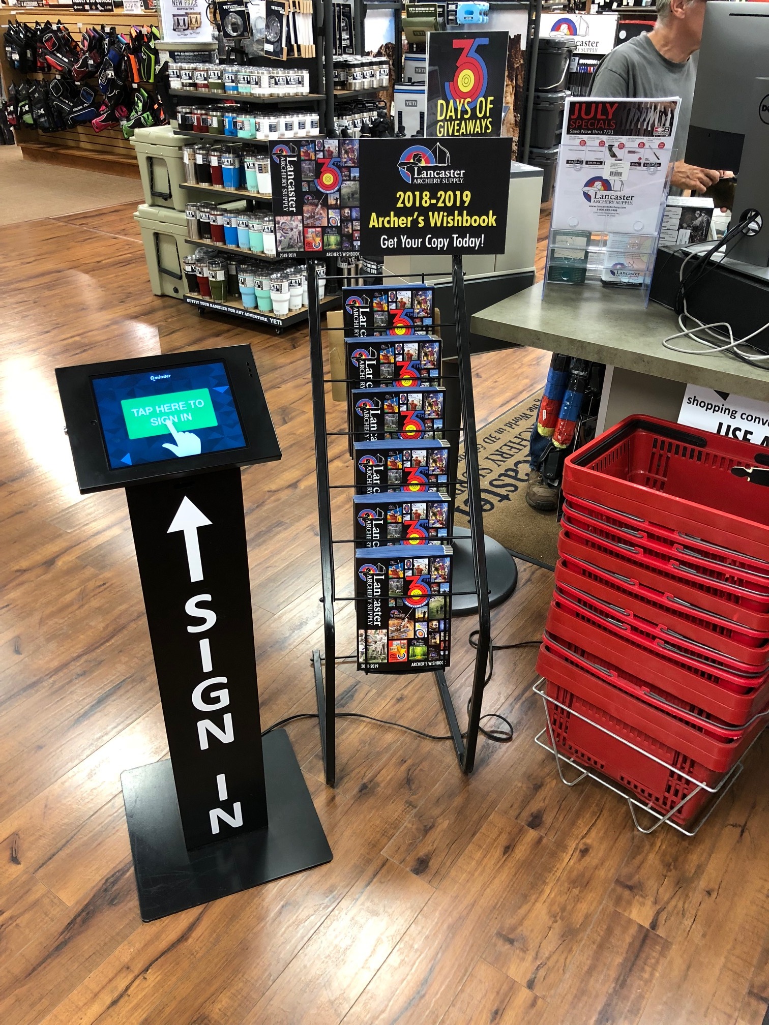 customer sign-in in retail